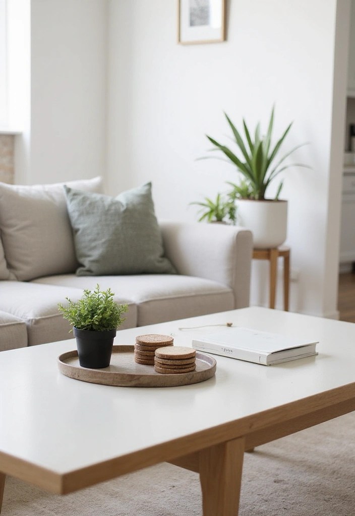 14 Minimalist Decor Tips to Instantly Declutter Your Apartment (And Make It Look Bigger!) - 3. Declutter Your Surfaces