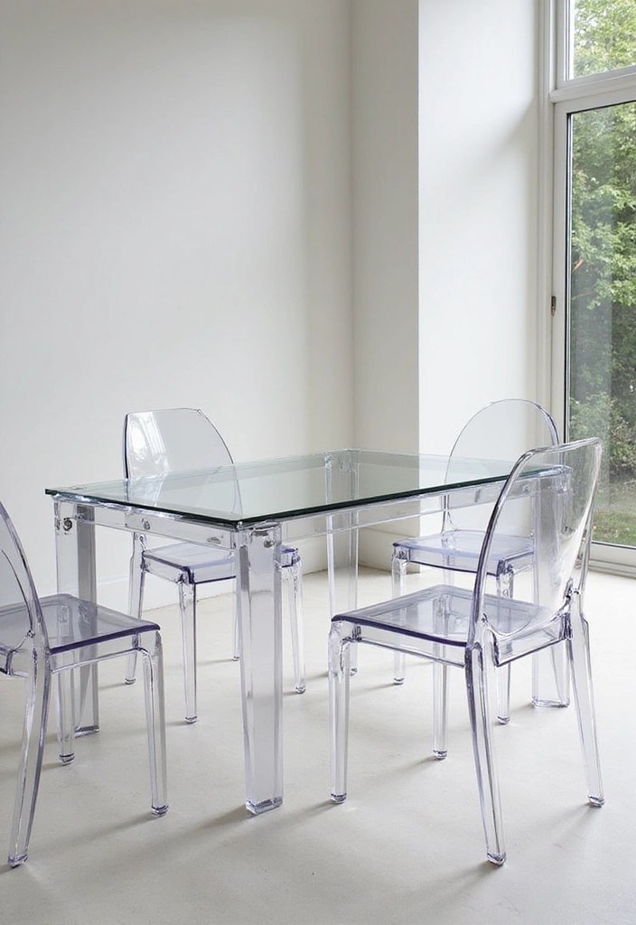 14 Minimalist Decor Tips to Instantly Declutter Your Apartment (And Make It Look Bigger!) - 6. Opt for Clear Furniture